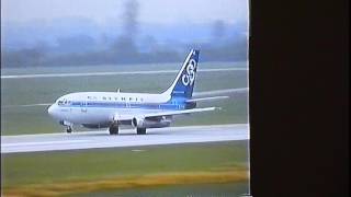 Olympic Airways  Boeing 737200  Takeoff DUS classic [upl. by Tham]