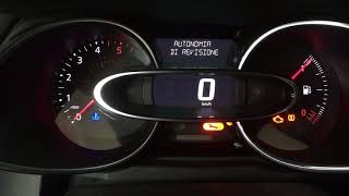 reset service spia olioispezione Renault nuova clio e varie [upl. by Dnomder]