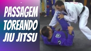 Passagem de guarda Toreando  JIU JITSU PARA INICIANTES  Jaboticabal [upl. by Joaquin]