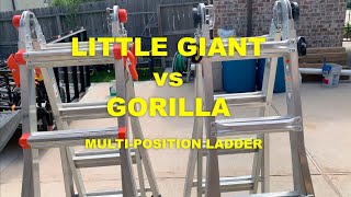 Little Giant vs Gorilla  Comparing multiposition ladders [upl. by Gronseth981]