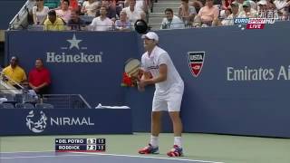 Juan Martin Del Potro VS Andy Roddick Highlight 2012 R4 [upl. by Rorry]