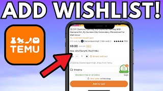 How To Add A Product to Wishlist on Temu [upl. by Jansen]