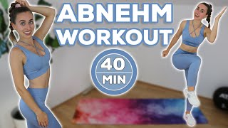 40 Min WOHNZIMMER FATBURN WORKOUT  Warm Up amp Cool Down  Fullbody Abnehm Workout [upl. by Akemak697]