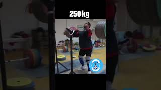 Dmitry klokov 250kg pause front squat lucsonhalterofilia weightlifting frontsquat [upl. by Ulane174]