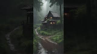 Maravilloso Sonido de Lluvia para Dormir Relajante EstudioMeditación Lluvia Bosque Brumoso asmr [upl. by Rihsab]