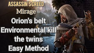 Assassins Creed Mirage Orions Belt Environmental kill Easy Method [upl. by Lyons79]