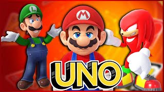 Raging Knuckles Returns II Luigi plays UNO FT Mario and Knuckles [upl. by Dougall]