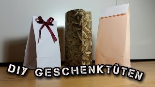 DIY Geschenktüten aus Tapete  Geschenkpapier [upl. by Lavinia]