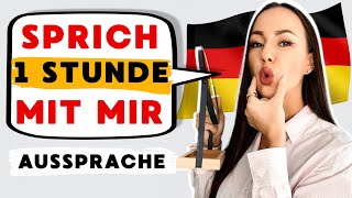 🗣️Sprich mit mir 1 Stunde Deutsch lernen verbessere deine Aussprache und deinen Wortschatz [upl. by Terrag]