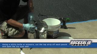 RockSolid Polyurea Driveway Coating  Mixing [upl. by Sherye]