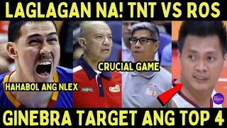 Ginebra TARGET ang Twice to Beat  ROS vs TNT AGAWAN sa PLAYOFF SPOT [upl. by Alaekim848]