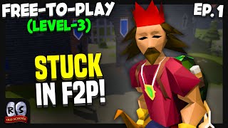 The F2P Locked Level3… Ep 1  FreetoPlay Skiller Series OSRS [upl. by Halsey]