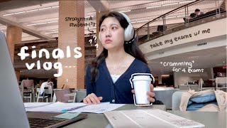 FINALS vlog 👩🏻‍💻 cramming for a week how I study practice exams amp grades reveal productive [upl. by Alit]