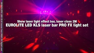 EUROLITE LED KLS Laser Bar PRO FX Light Set [upl. by Cynthia]