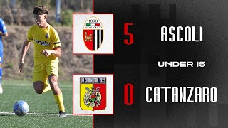 Highlights Under 15  AscoliCatanzaro 50  Ascoli Calcio [upl. by Viscardi73]