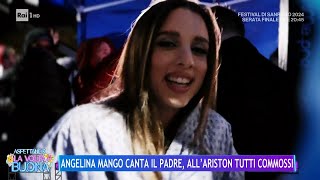 Angelina Mango canta il padre allAriston tutti commossi  La Volta Buona 10022024 [upl. by Imot26]