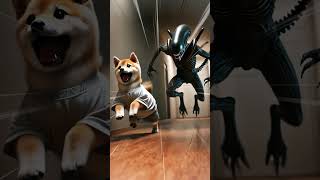 Cute Puppy VS ALIEN or not 💀😭puppy horror cartoon [upl. by Seif442]