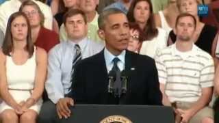 FULL SPEECH Obama delivers speech on US economy from Knox College in Galesburg Ill 7242013 [upl. by Biancha7]