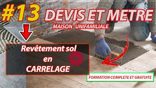 13 DEVIS ET METRE carrelage [upl. by Ybanrab]