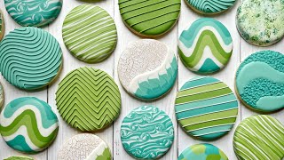 EARTH DAY COOKIES  Satisfying Cookie Decorating with Royal Icing [upl. by Sousa]