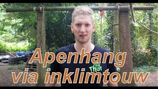 Techniektraining Survivalrun Apenhang via inklimtouw [upl. by Stedt491]