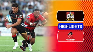 Super Rugby Pacific 2024  Chiefs v Crusaders  Round 1 Highlights [upl. by Nytsirhc]