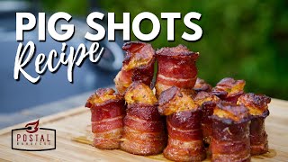 Pig Shots Recipe  How to Make Smoked Pig Shots on the Grill  BBQ Appetizers [upl. by Nelehyram]