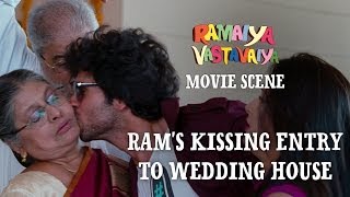 Rams Kissing Entry to Wedding House  Ramaiya Vastavaiya Scene  Girish Kumar [upl. by Maggio]