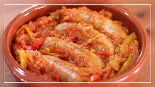 El CHORIZO a la POMAROLA MÁS DELICIOSO  Receta Fácil y Económica [upl. by Seen]