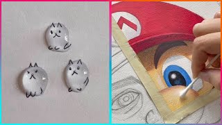 Easy Art TIPS amp HACKS That Work Extremely Well ▶6 [upl. by Nailimixam]