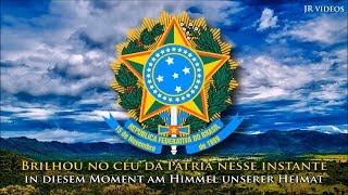 Brasilianische Nationalhymne PTDE Text  Anthem of Brazil German [upl. by Schinica]