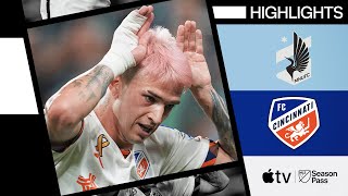 Minnesota United vs FC Cincinnati  Orellano Strikes  Full Match Highlights  September 18 2024 [upl. by Eibba]