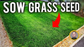 Sow a Lawn from Grass Seed  First Cut [upl. by Zul]