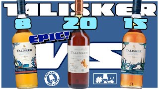 Talisker 8 VS Talisker 15 VS Talisker 20 Year 1981 Sherry Cask Cask Strength Whisky Whistle 684 [upl. by Pollyanna675]