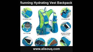 Running Hydrating Vest Backpack sports jacket vest camping outdoorsport [upl. by Kissie220]