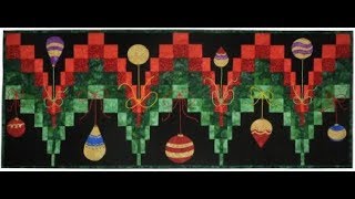 Poppy Patchwork Prep Video for Bargello Christmas Table Runner [upl. by Llenreb]