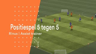 Positiespel 5 tegen 5  Oefening  Rinus [upl. by Aetnahs]