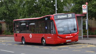 Brand New  Journey on TfL Route 339  Stagecoach London 67011  YJ23EWM  Optare MetroCity EV [upl. by Granville682]