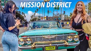 🔥NEVER SEEN SO MUCH BEAUTY LOWRIDER CAR SHOW MISSION DISTRICT SAN FRANCISCO 🇺🇸 [upl. by Diarmit]