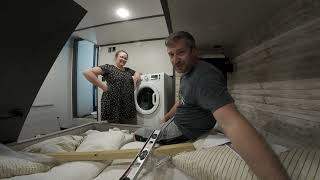 Our first RV washerdryer installation in a 377FL Montana RV [upl. by Annaeg502]