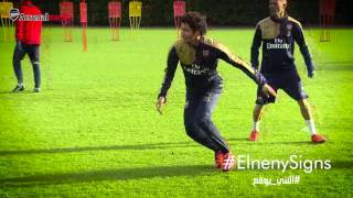 Mohamed Elneny trains with his new Arsenal teammates [upl. by Zerk796]