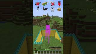 Spike Fall vs Different Mobs shorts meme minecraft [upl. by Gilbye]