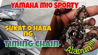 Yamaha Mio Sporty Sukat o Haba ng Timing Chain Alamin [upl. by Dael]