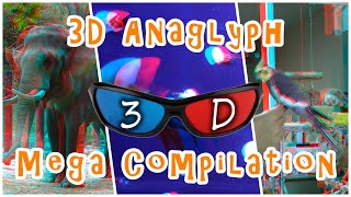 3D Anaglyph  16 video mega compilation  Red and bluecyan glasses needed [upl. by Namaj922]