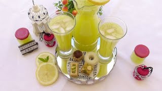 سيتروناد باللوز 🍋 مثل المحلات عصير الليمون المنعش على طريقتي Citronnade maison [upl. by Bernardina]