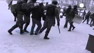 Inside Kiev Crackdown Footage shows police firing on protesters  amateur video [upl. by Foscalina]