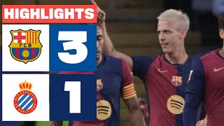 FC BARCELONA 3  1 RCD ESPANYOL I RESUMEN LALIGA EA SPORTS [upl. by Fleda798]