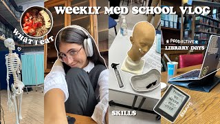 Productive Weekly Vlog✨ Med School What I Eat  Studying Falling into Routine ✨ [upl. by Marjorie]