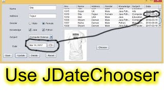 How to Use JDateChooser or JCalendar in Java [upl. by Wera]