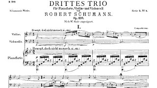 Robert Schumann Trio nº 3 Op 110 1851 [upl. by Espy]